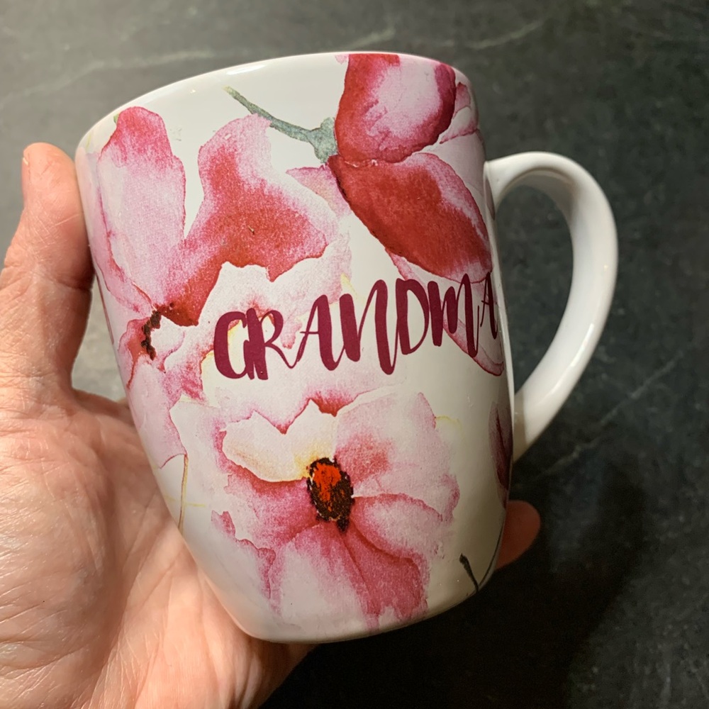 HAZEL & CO | “Grandma” Mug | Pink watercolour Flower Design